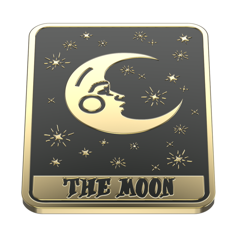 Enamel Tarot Card Moon — Adhesive PopGrip image number 9