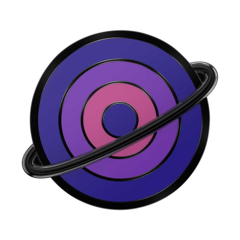 Enamel Spinner Around The World — Adhesive PopGrip image number 1