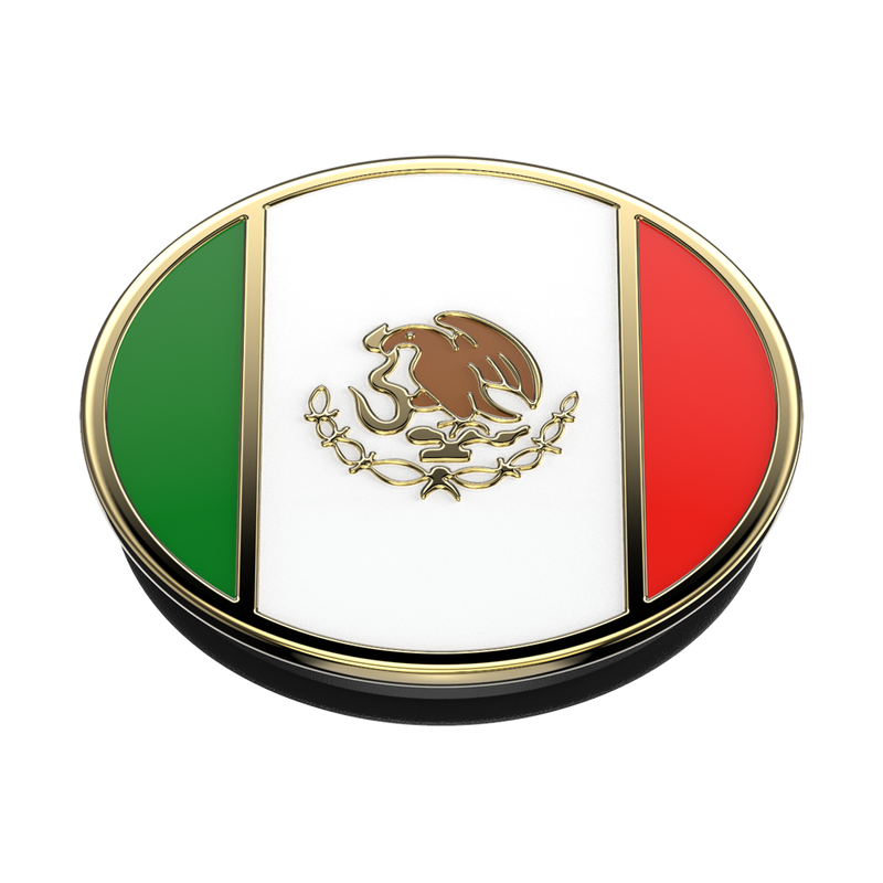 Enamel Mexican Flag — Adhesive PopGrip image number 2
