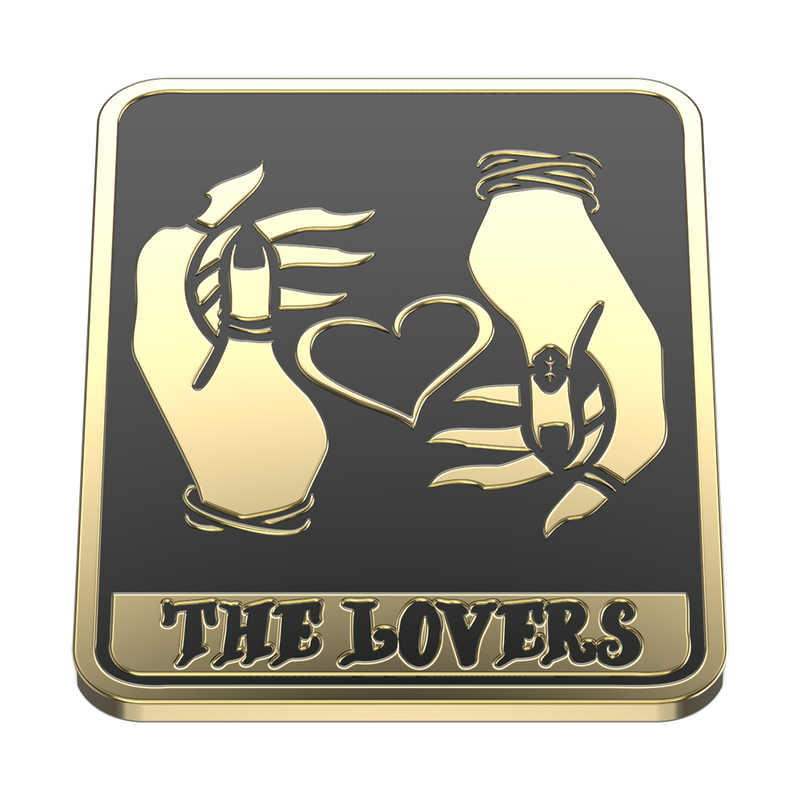 Enamel Tarot Card The Lovers image number 10