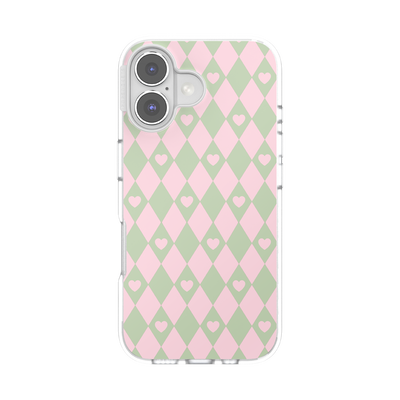 Harlequin Hearts Pink — iPhone 16 for MagSafe