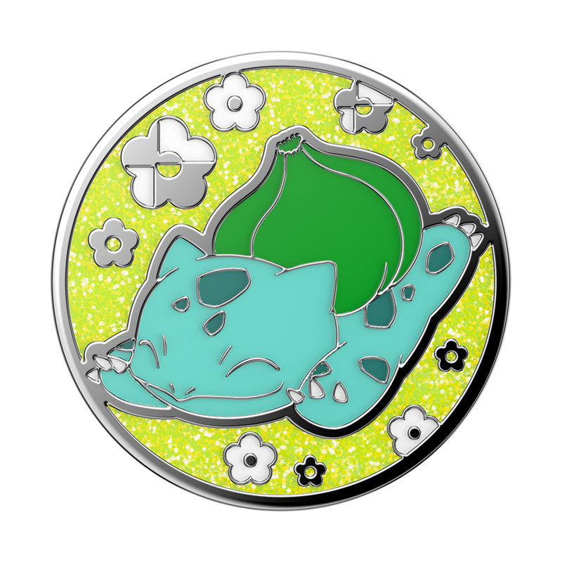 Enamel Bulbasaur Nap — Adhesive PopGrip image number 1