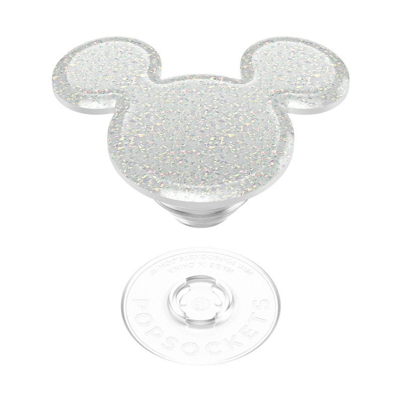 Earridescent White Glitter Mickey Mouse — Adhesive PopGrip image number 6
