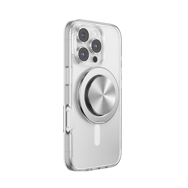Aluminum Radial Silver —  MagSafe Kick-Out Grip & Stand image number 1