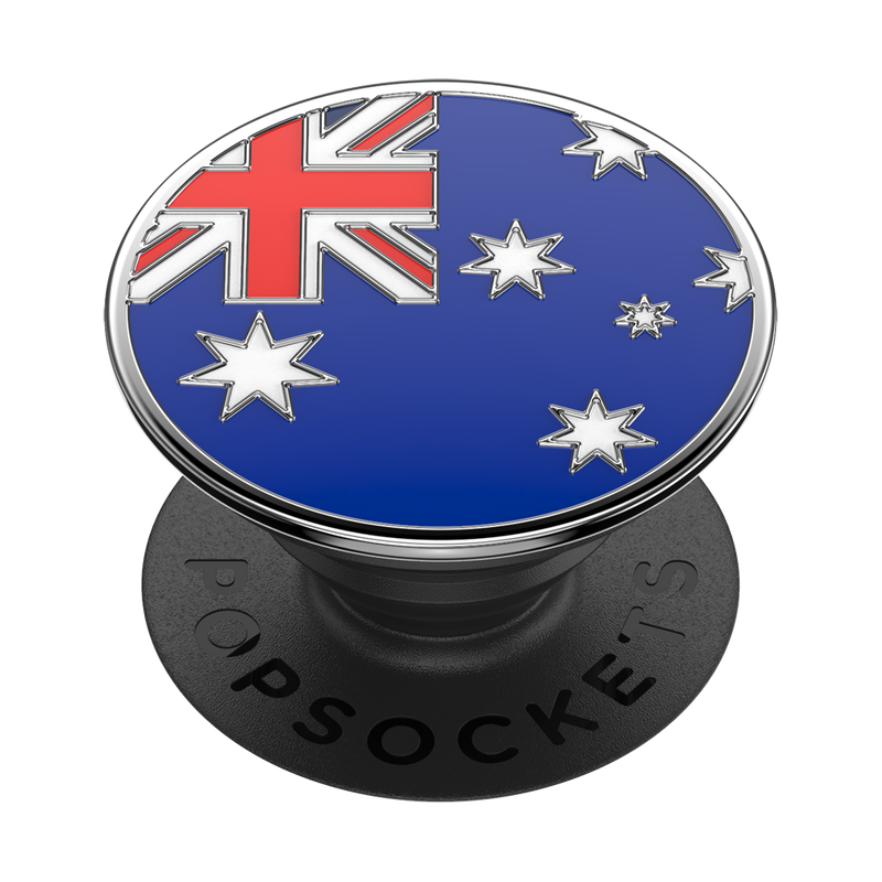 Enamel Australian Flag Adhesive PopGrip