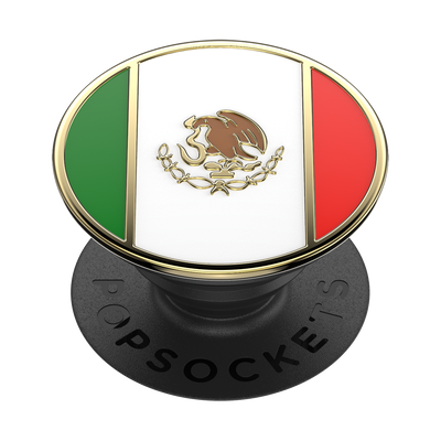 Enamel Mexican Flag — Adhesive PopGrip