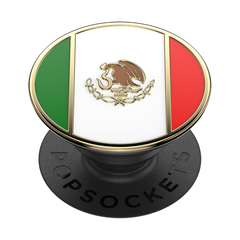 Enamel Mexican Flag — Adhesive PopGrip image number 0