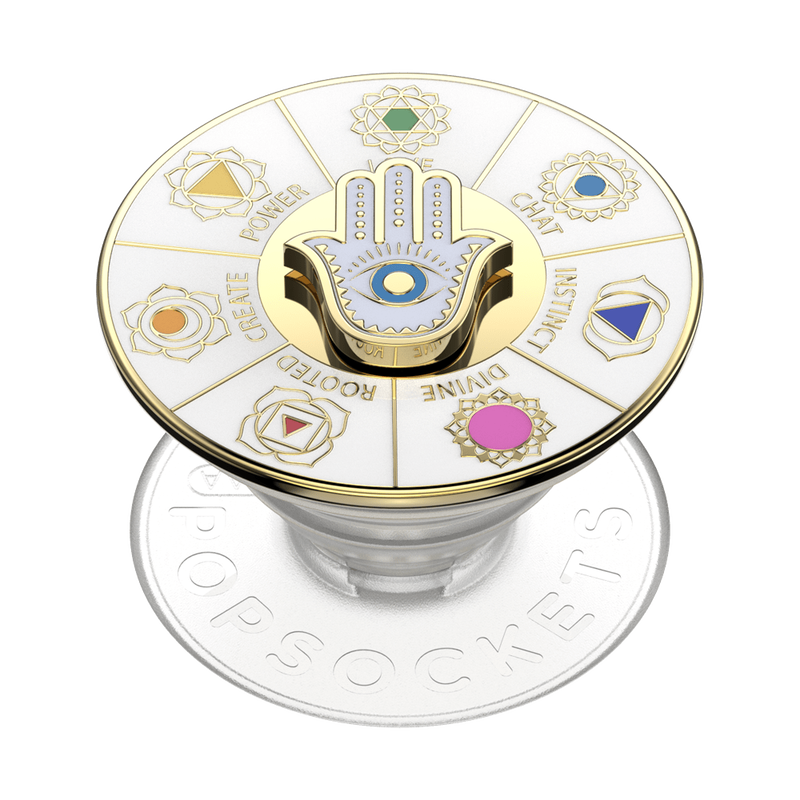 Enamel Spinner Chakras — Adhesive PopGrip image number 0