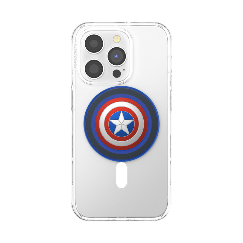 Enamel Captain America PopGrip for MagSafe - Round image number 3