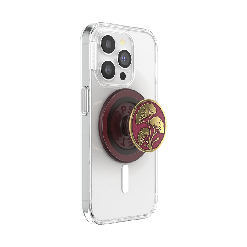Enamel Ginkgo Oxblood — PopGrip for MagSafe image number 8