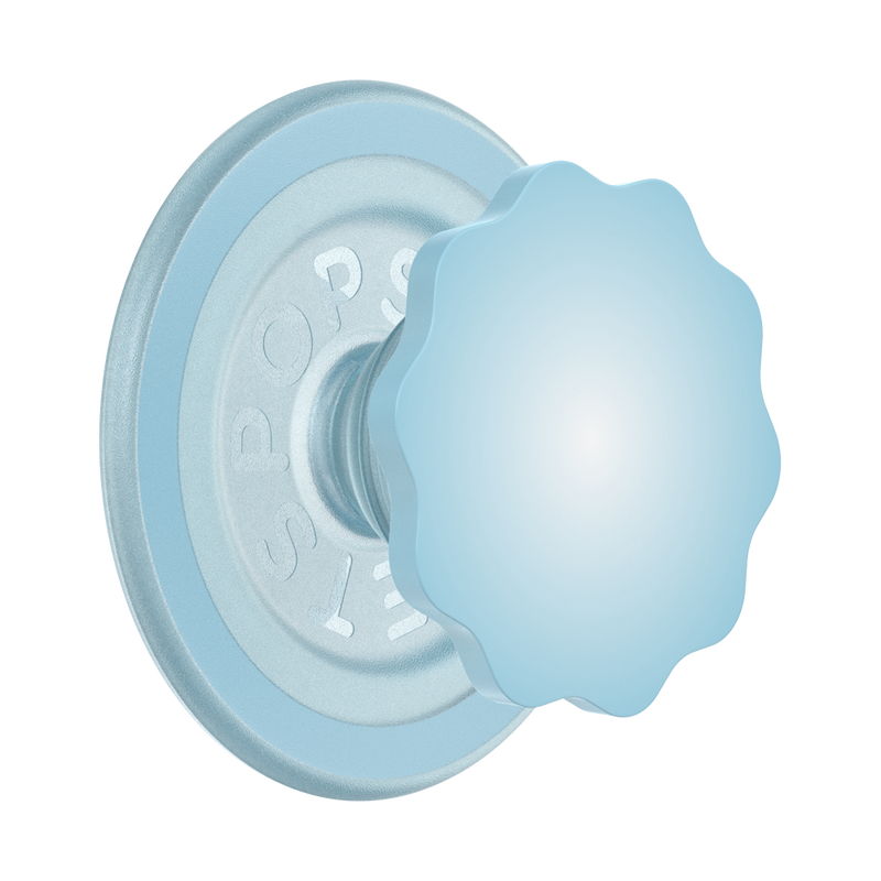 Molded Flower Blue Sigh — MagSafe PopGrip image number 0