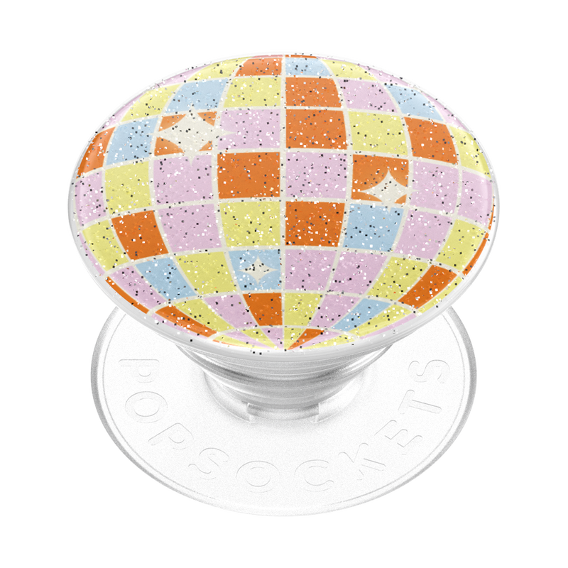 Glitter Retro Disco — Adhesive PopGrip image number 0