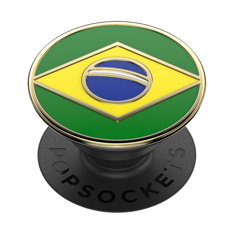 Enamel Brazilian Flag image number 0