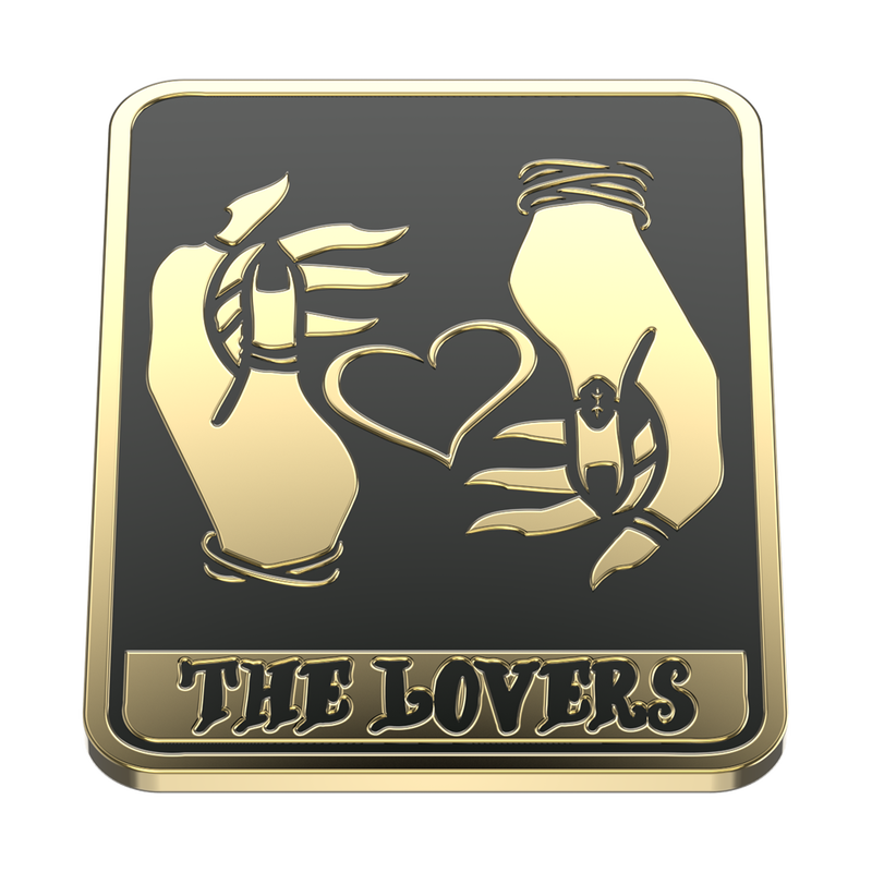 Enamel Tarot Card The Lovers image number 2