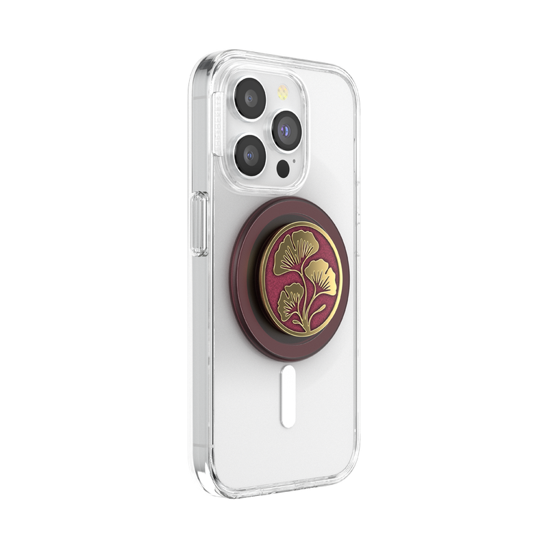 Enamel Ginkgo Oxblood — PopGrip for MagSafe image number 7
