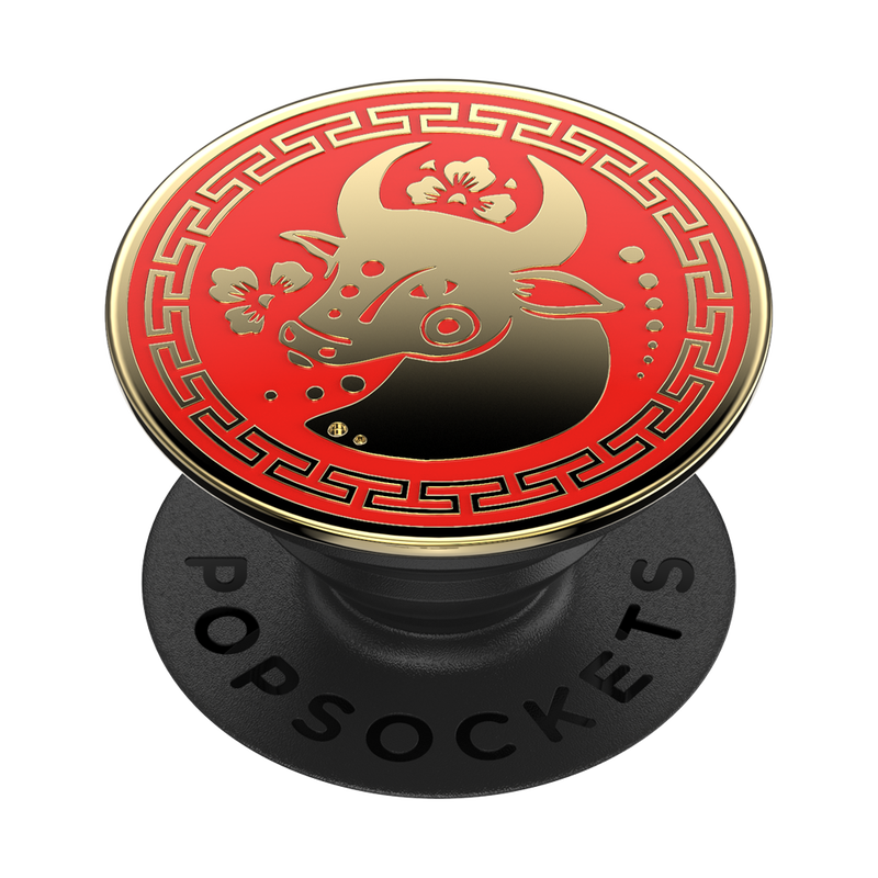 Enamel Year of the Ox Adhesive PopGrip