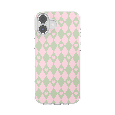 Harlequin Hearts Pink — iPhone 16 Plus for MagSafe