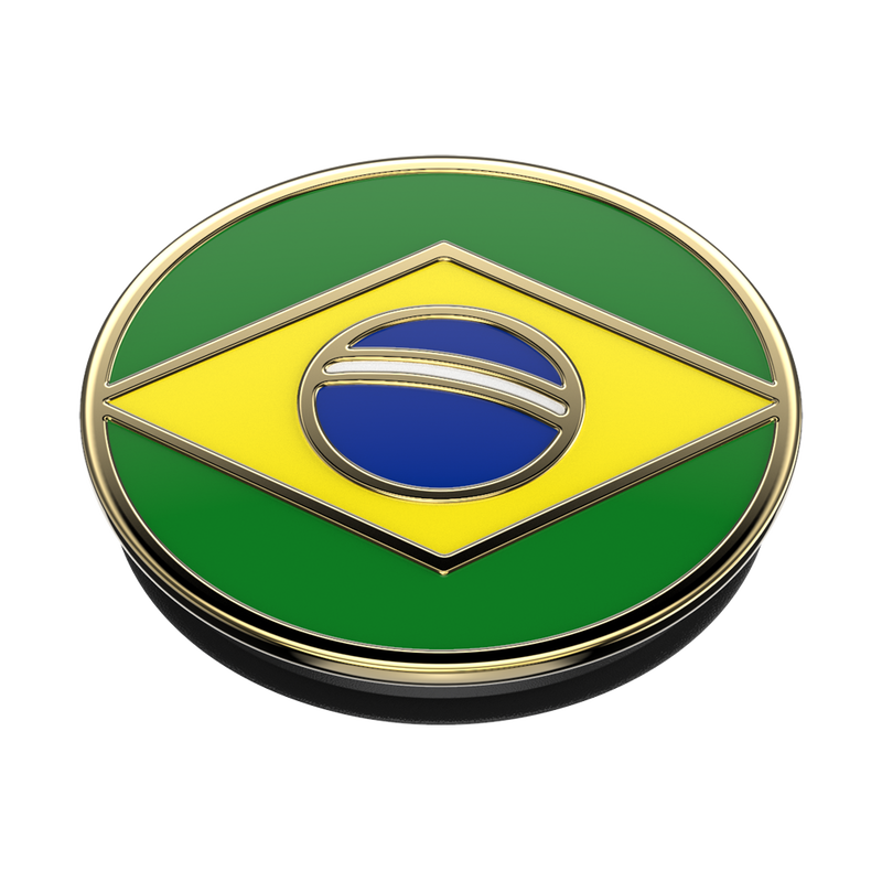 Enamel Brazilian Flag image number 2