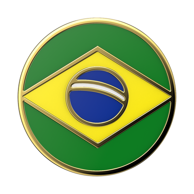 Secondary image for hover Enamel Brazilian Flag
