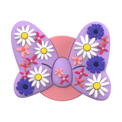 Floral Minnie Mouse Bow