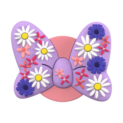 Floral Minnie Mouse Bow