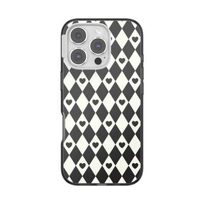 Harlequin Hearts Black — iPhone 16 Pro for MagSafe