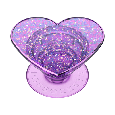 Iridescent Confetti Dreamy Heart — Adhesive PopGrip