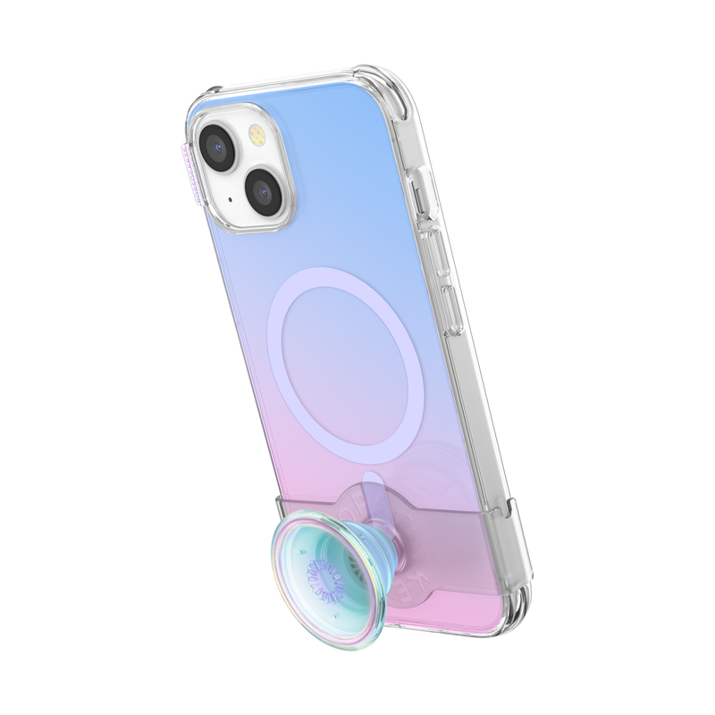 White Iridescent iPhone 14 13 for MagSafe Phone Case PopSockets UK