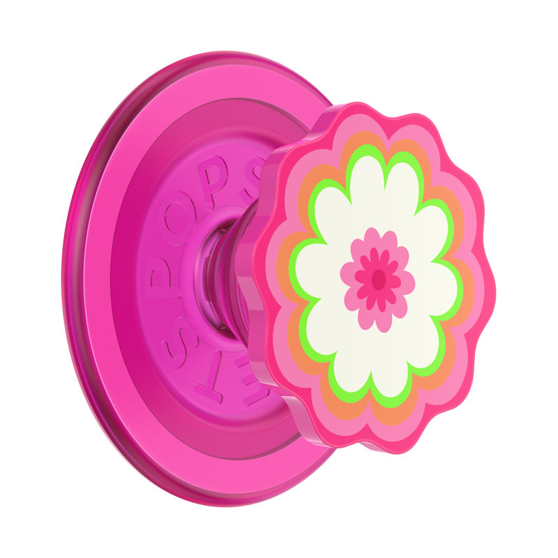 Molded Flower Kaleidoscope Pink — MagSafe PopGrip image number 0
