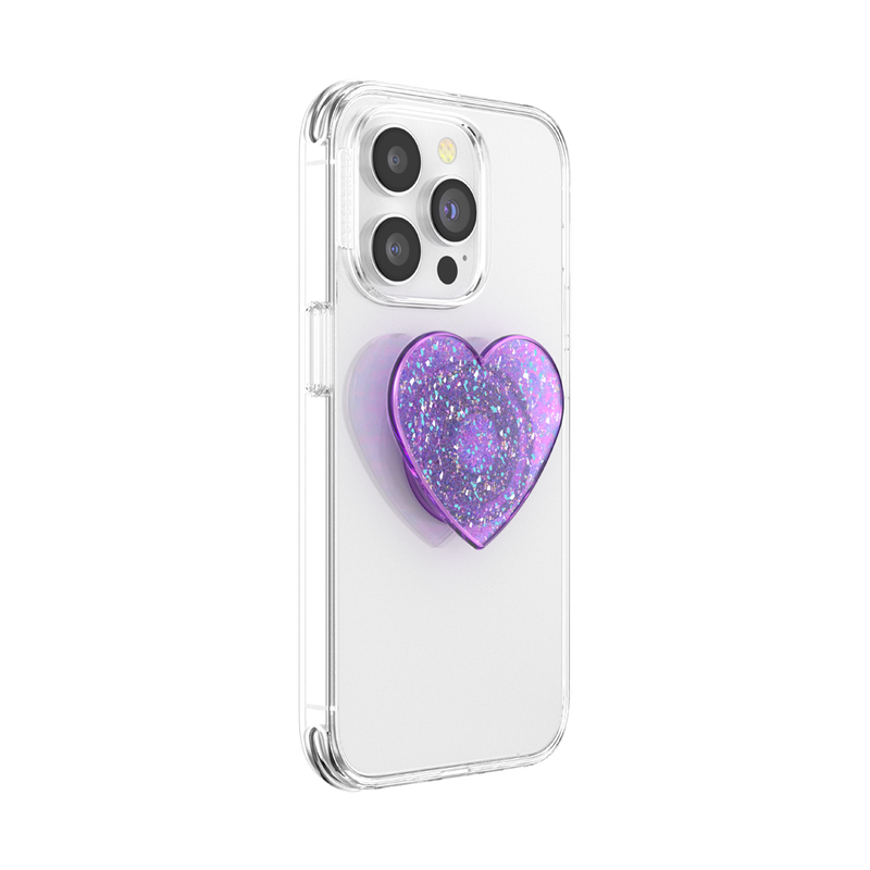 Iridescent Confetti Dreamy Heart — Adhesive PopGrip image number 5