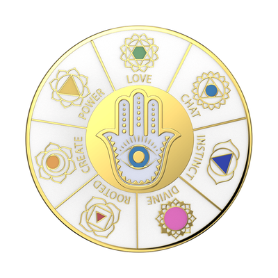 Secondary image for hover Enamel Spinner Chakras — Adhesive PopGrip