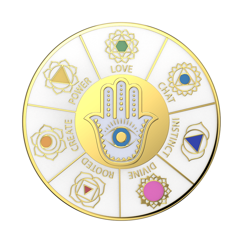 Enamel Spinner Chakras Adhesive PopGrip Phone Grip PopSockets UK
