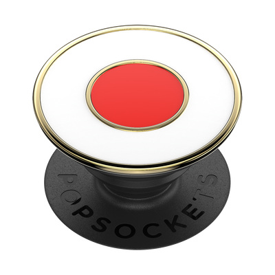 Enamel Japanese Flag — Adhesive PopGrip
