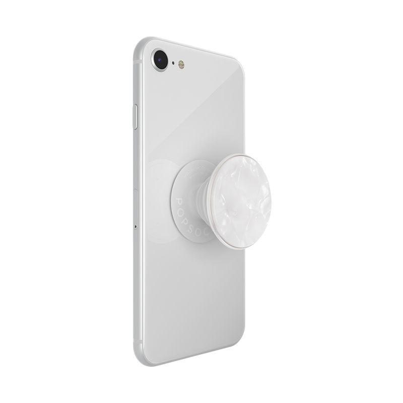 Acetate Pearl White Phone Grip PopSockets UK