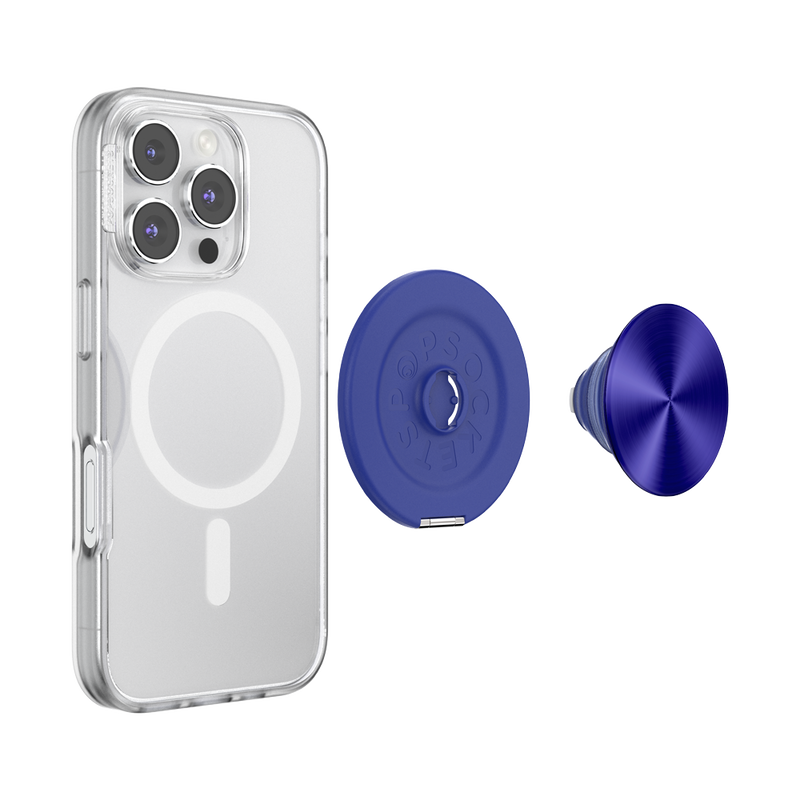 Aluminum Radial French Navy —  MagSafe Kick-Out Grip & Stand image number 6