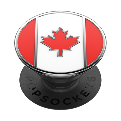 Enamel Canadian Flag — Adhesive PopGrip