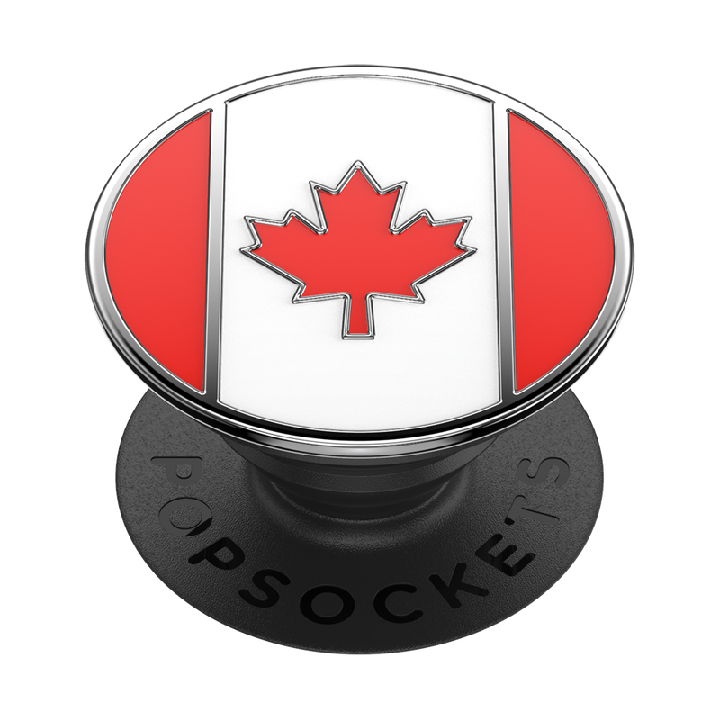 Enamel Canadian Flag Adhesive PopGrip