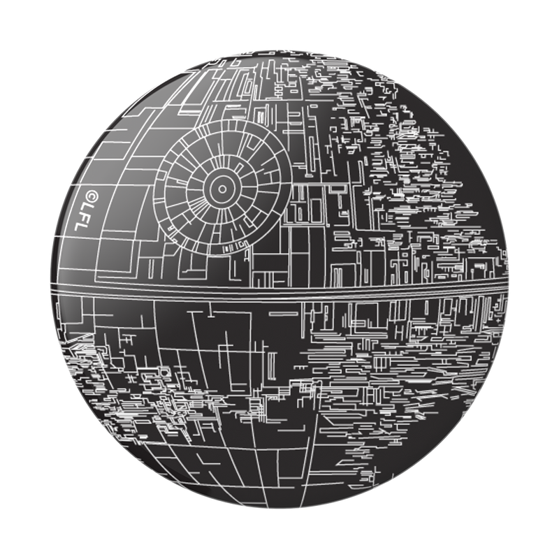 Aluminum Death Star — Adhesive PopGrip image number 1