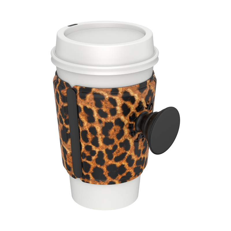 PopThirst Cup Sleeve Leopard Prowl