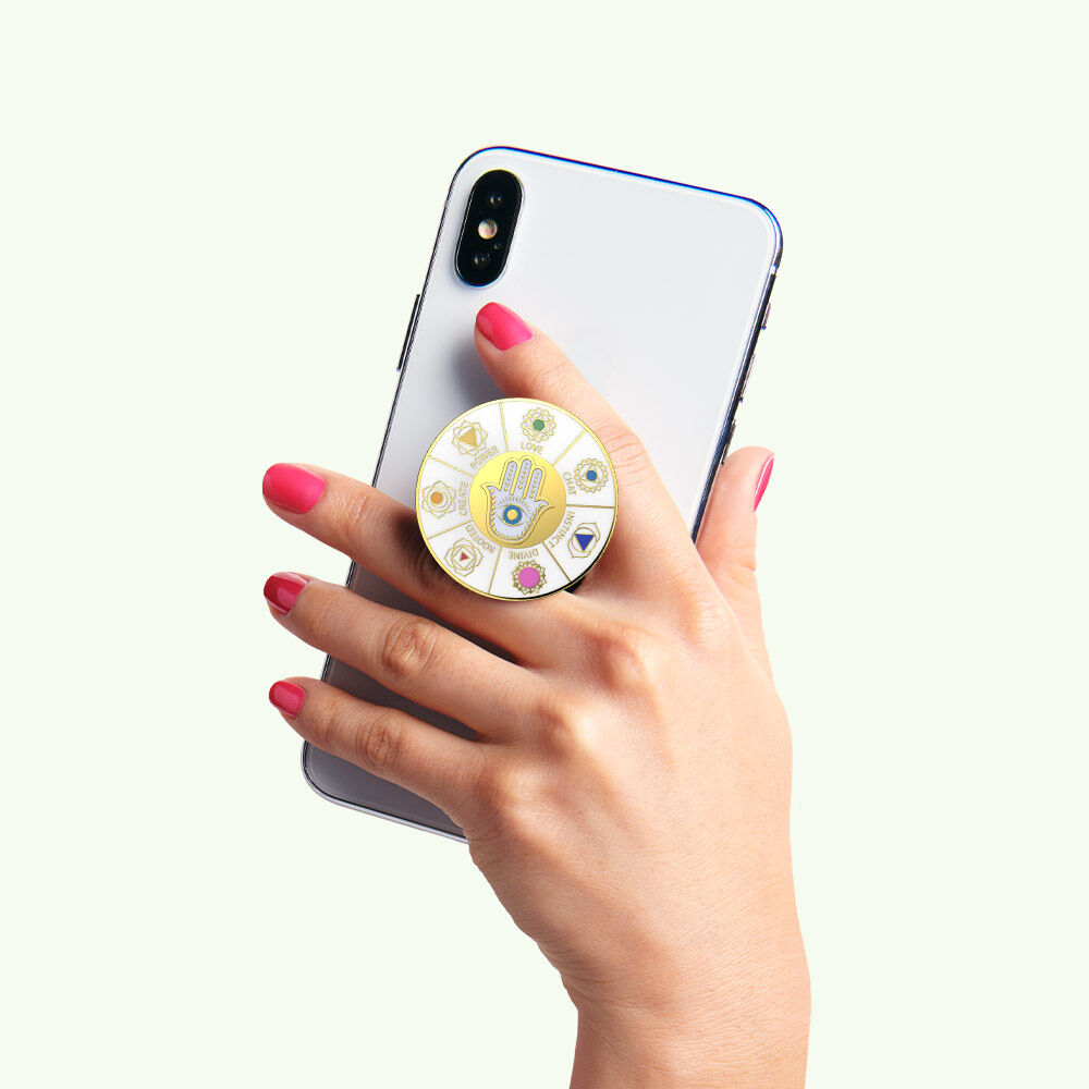 Enamel Spinner Chakras Phone Grip PopSockets UK