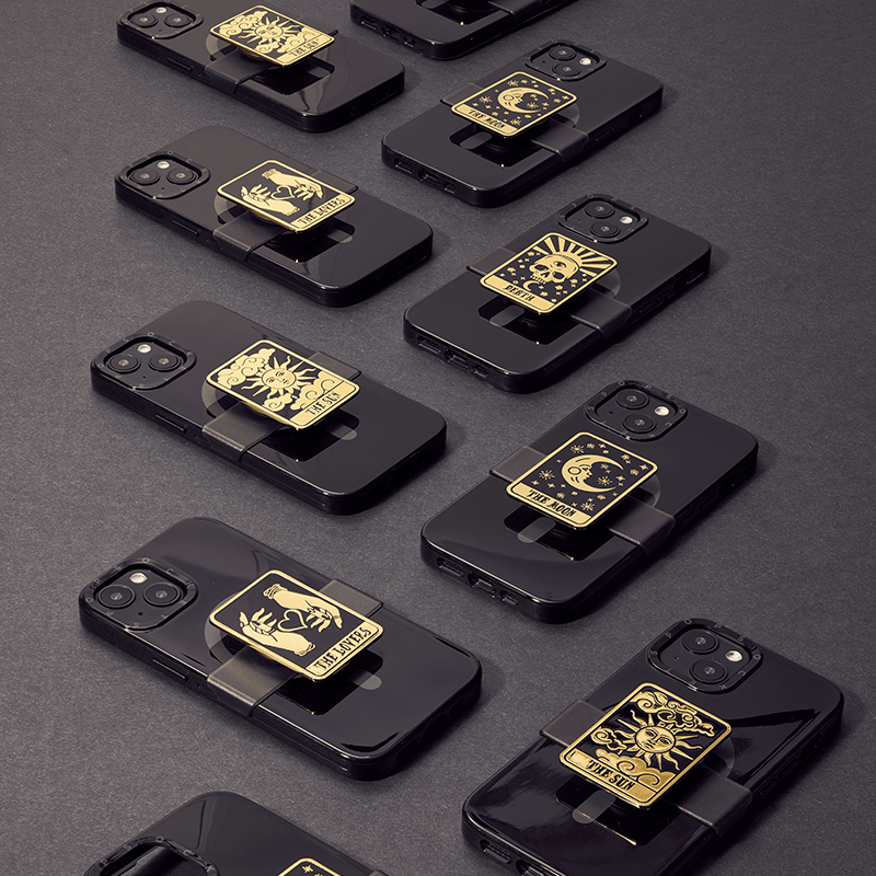 Enamel Tarot Card Moon — Adhesive PopGrip image number 6