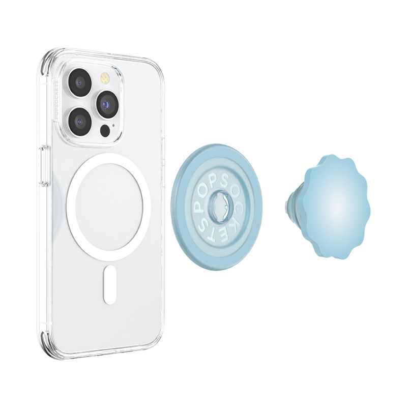 Molded Flower Blue Sigh — MagSafe PopGrip image number 3