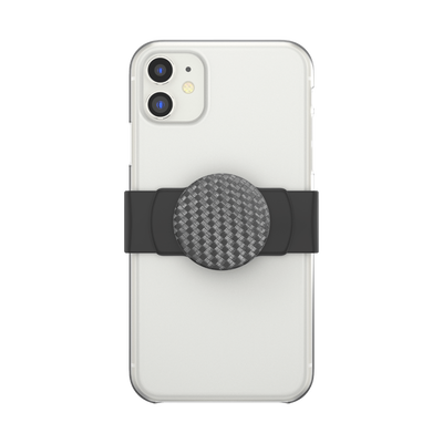 Secondary image for hover PopGrip Slide Stretch Carbonite Weave on Black with Square Edges