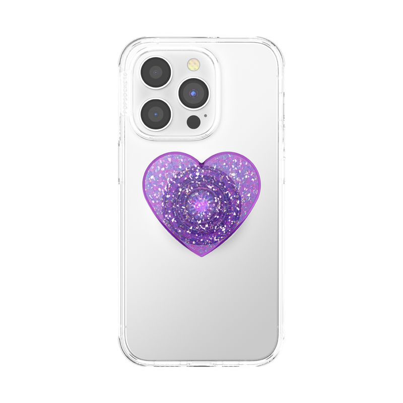 Iridescent Confetti Dreamy Heart — Adhesive PopGrip image number 4