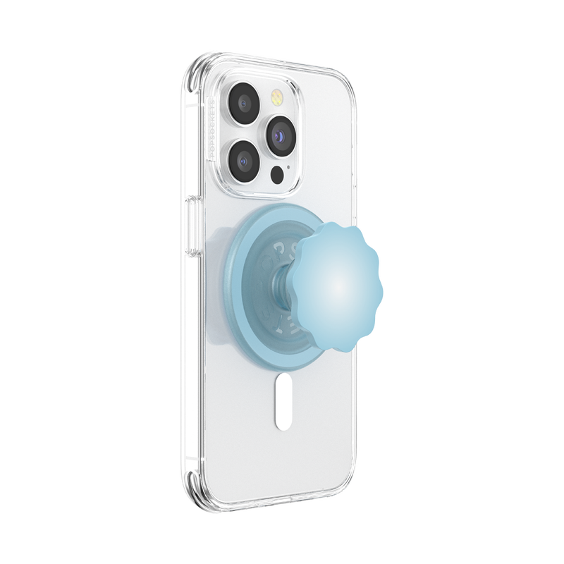 Molded Flower Blue Sigh — MagSafe PopGrip image number 5