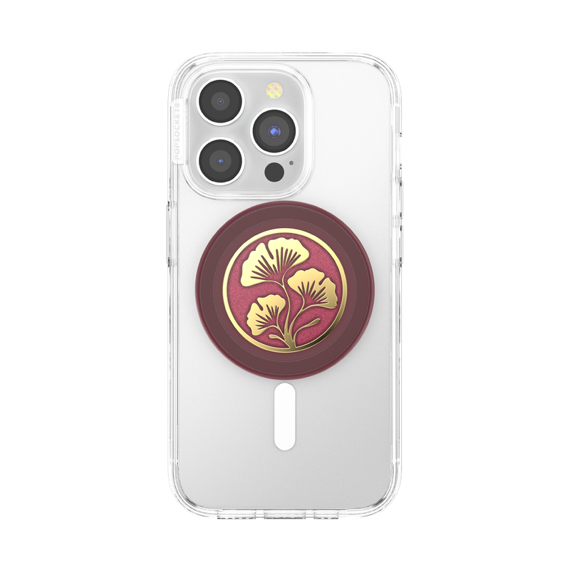 Enamel Ginkgo Oxblood — PopGrip for MagSafe image number 6