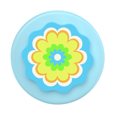 Secondary image for hover Molded Flower Kaleidoscope Blue — MagSafe PopGrip
