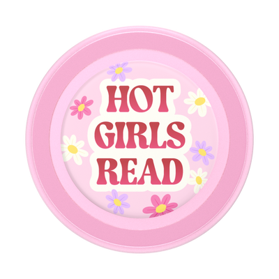 Secondary image for hover Hot Girls Read Pink — PopGrip for MagSafe