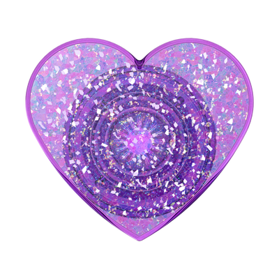 Secondary image for hover Iridescent Confetti Dreamy Heart — Adhesive PopGrip